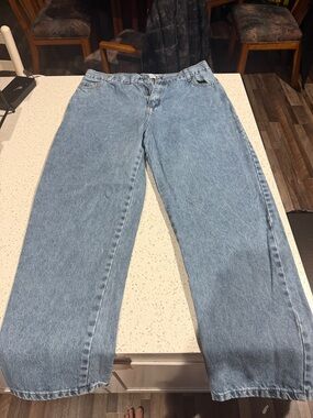 Wide Leg Light Blue Women's Denim Jeans